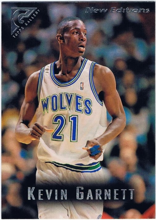 Kevin Garnett Rookie 1995 Topps #237 NBA Basketball HOF, Minnesota –