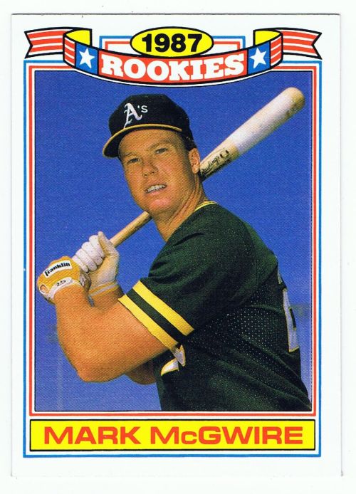 1987 topps mark mcgwire rookie card