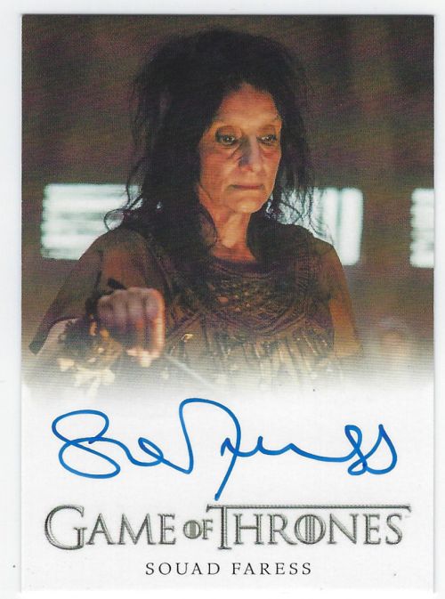 Faress, Souad 2019 Game Of Thrones Inflexions Full Bleed Autograph | RK ...