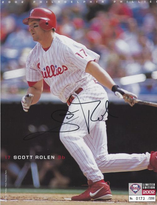 Scott Rolen Autographed HOF Logo Baseball