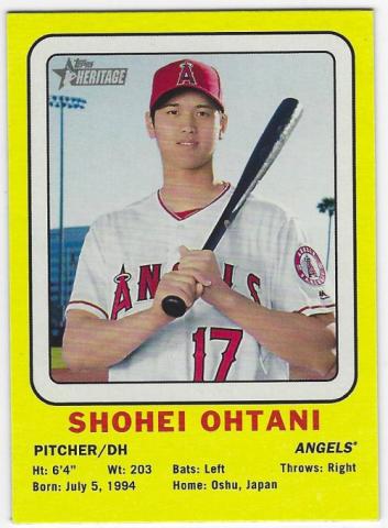 大谷翔平 2018 TOPPS HERITAGE '69 DECKLE 🔥2018 Topps Heritage SHOHEI OHTANI 1969 Deckle Edge H.N.