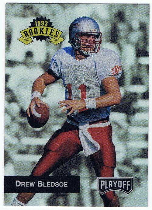 1993 Topps Drew Bledsoe Rookie Football Card Football Rookie Card #400 Drew Bledsoe Mint 